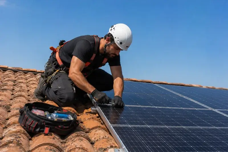 Maintenance et monitoring de panneaux solaires à Miolles